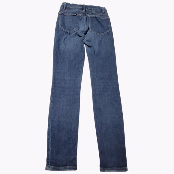 Frame High Skinny Crop Jeans Womens Size 25 Medium Wash Denim Pants - Picture 3 of 6